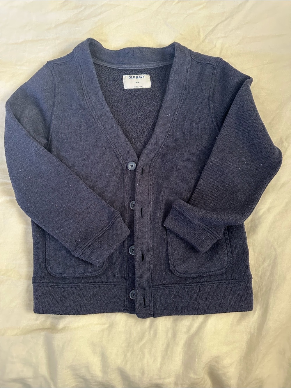 Old Navy Kids Navy Blue Button Front Cardigan
